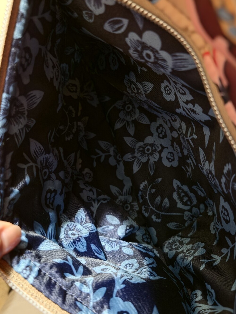 Vera Bradley Quilted Floral XL Backpack - Beige Multicolor Botanical Beauty - Picture 2 of 8